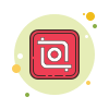 Logo of the software Inshot