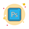 Logo of the software Photoshop